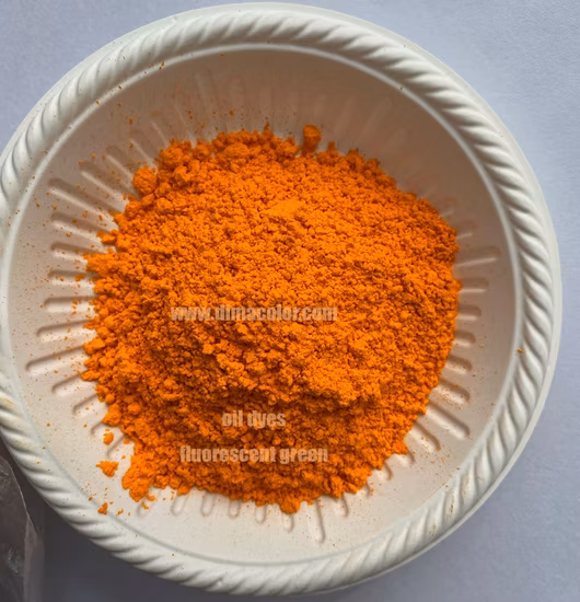 Tintes plásticos solventes amarillos fluorescentes de la cera del aceite del verde 5 solventes 8g